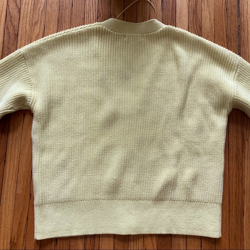 Banana Republic Butter Chunky Ribbed Cardigan Sweater, “Yellow Confetti” Knit - Picture 12 of 17